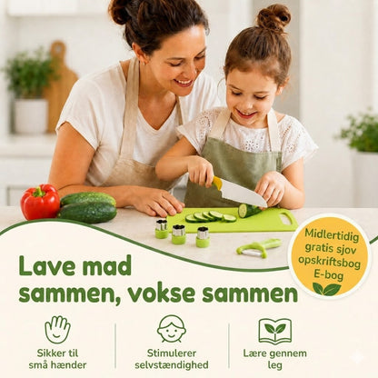 JuniorMaster™ Køkkensæt til børn – Sikker snitning & Lær at lave mad