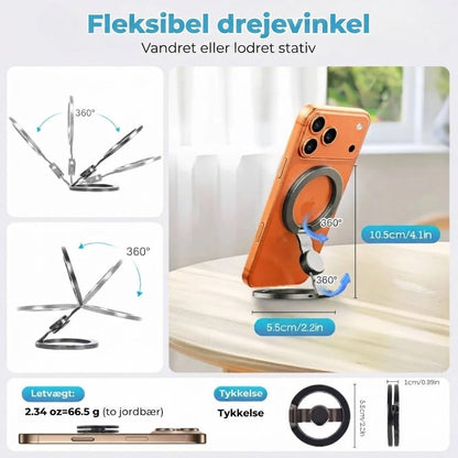Magnetisk telefonholder og fidget spinner