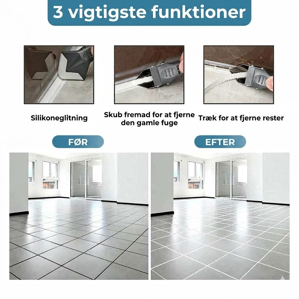 🔥3-i-1 Ultimativt Fugeværktøj