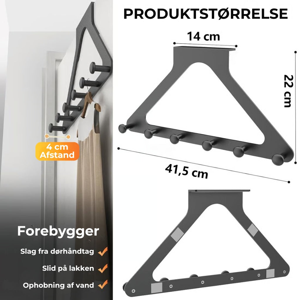 🏠Robust dørknage i kulstofstål
