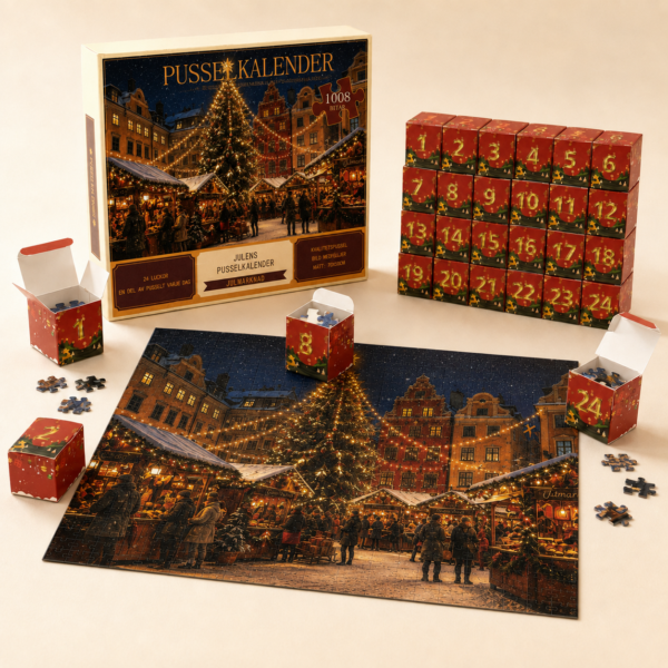 Julens Puslespilskalender – 24 dage med julehygge