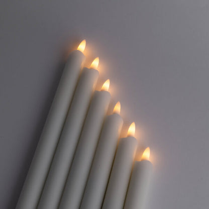 Genopladelige LED-vokslys | 6-pak