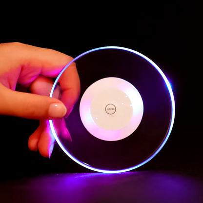 LED-bordskånere til glas | Farverig belysning