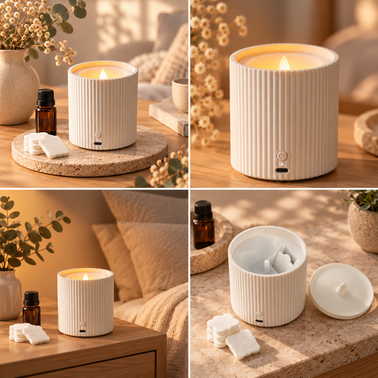 Genopladelig Duftspreder med LED-lys