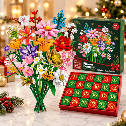 Bloom & Build Adventskalender – Byg din egen magiske buket til jul