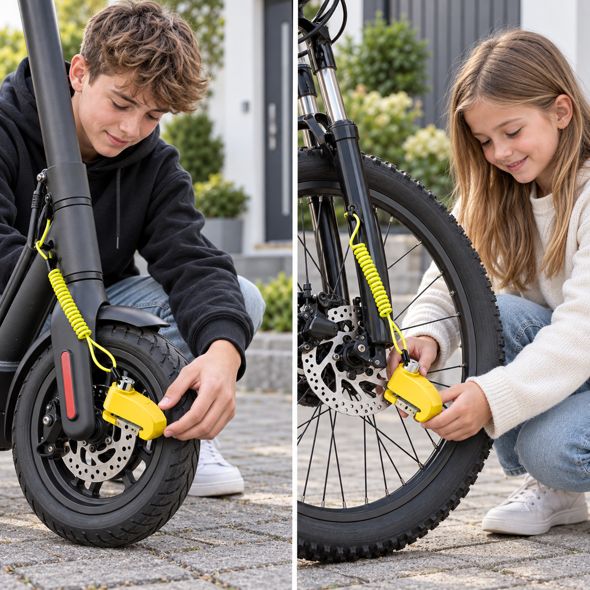 Alarmlås 110 dB – Bremseskivelås til cykel, knallert & MC