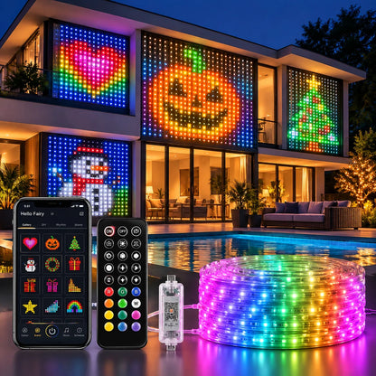 Smart LED-lysgardin – Eget lysdesign via app