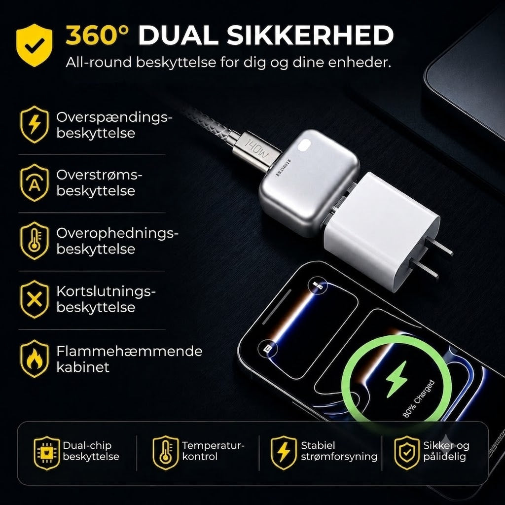Automatisk Slukning af Oplader | Beskyttelse mod overopladning