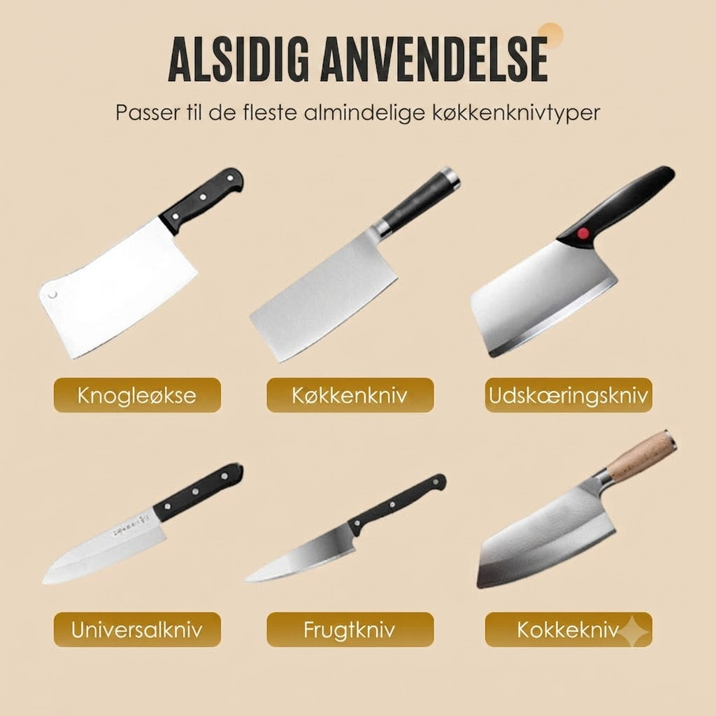 2026 Nyeste opgraderede model! Automatisk knivsliber til køkkenknive – Hurtig slibning, genopladelig og ledningsfri 🗡️🔋