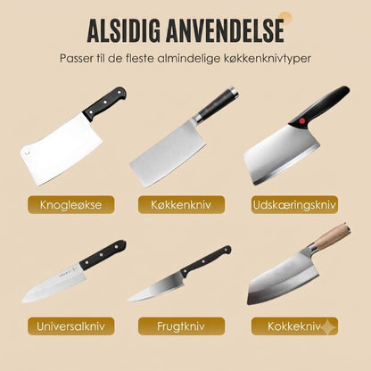2026 Nyeste opgraderede model! Automatisk knivsliber til køkkenknive – Hurtig slibning, genopladelig og ledningsfri 🗡️🔋