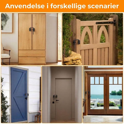 Skydedørslås i Rustfrit Stål - Sikkerhedslås til Dør