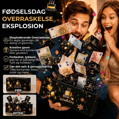 Eksploderende Fødselsdagsæske | Pop-up Overraskelsesbok