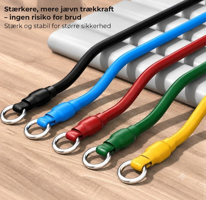 Elastiske træningselastikker - 5 stk.