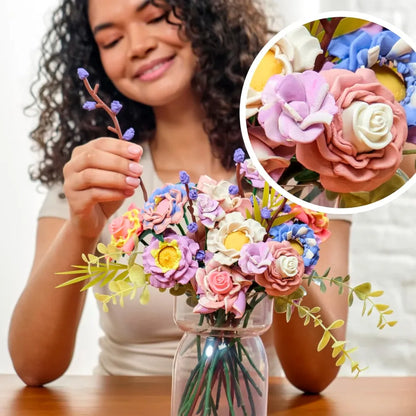 Blooms Meadow | DIY-sæt til Blomsterbuket - Blomsterhåndværk for Voksne & Unge