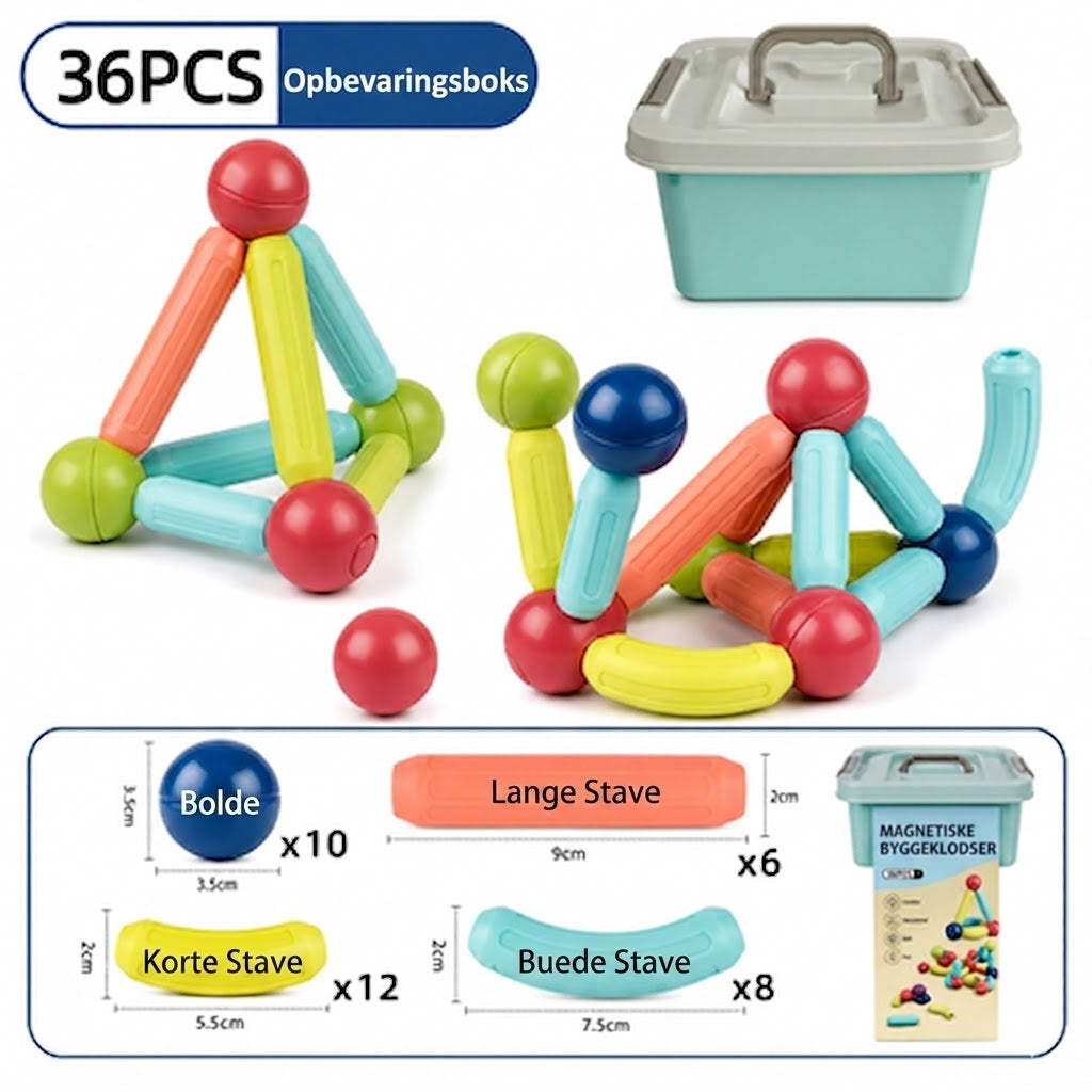 Magnetix™ Magnetiske byggestave