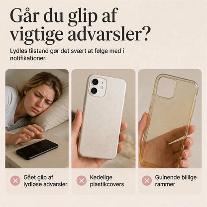 ⏰ Lysende LED-Mobilcover med Sommerfugl | Selvlysende