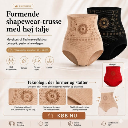 Formende shorts med høj talje