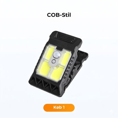 Solcelle-klemlampe med bevægelsessensor