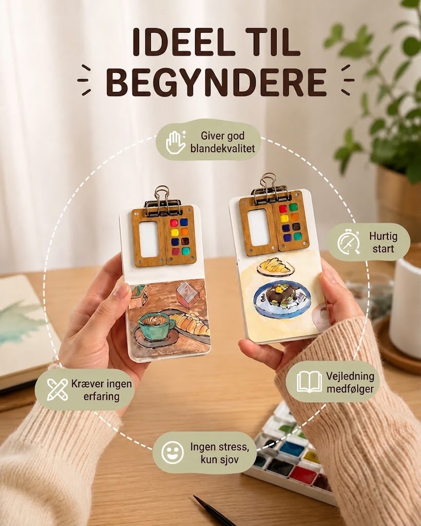Akvarelstudie i lommeformat