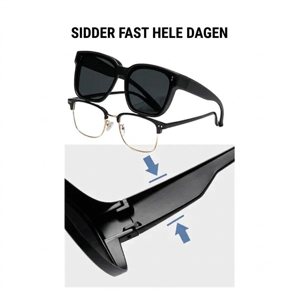 Universal solbrille til nærsynede (Fit-over model)