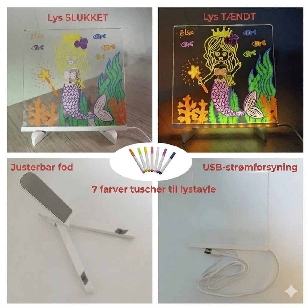 DoodleGlow™️LED-tegnebræt