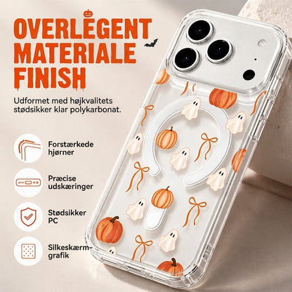 Sødt gennemsigtigt mobilcover til Halloween