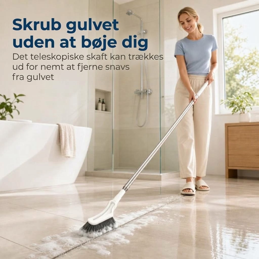 Udtrækkelig fugebørste