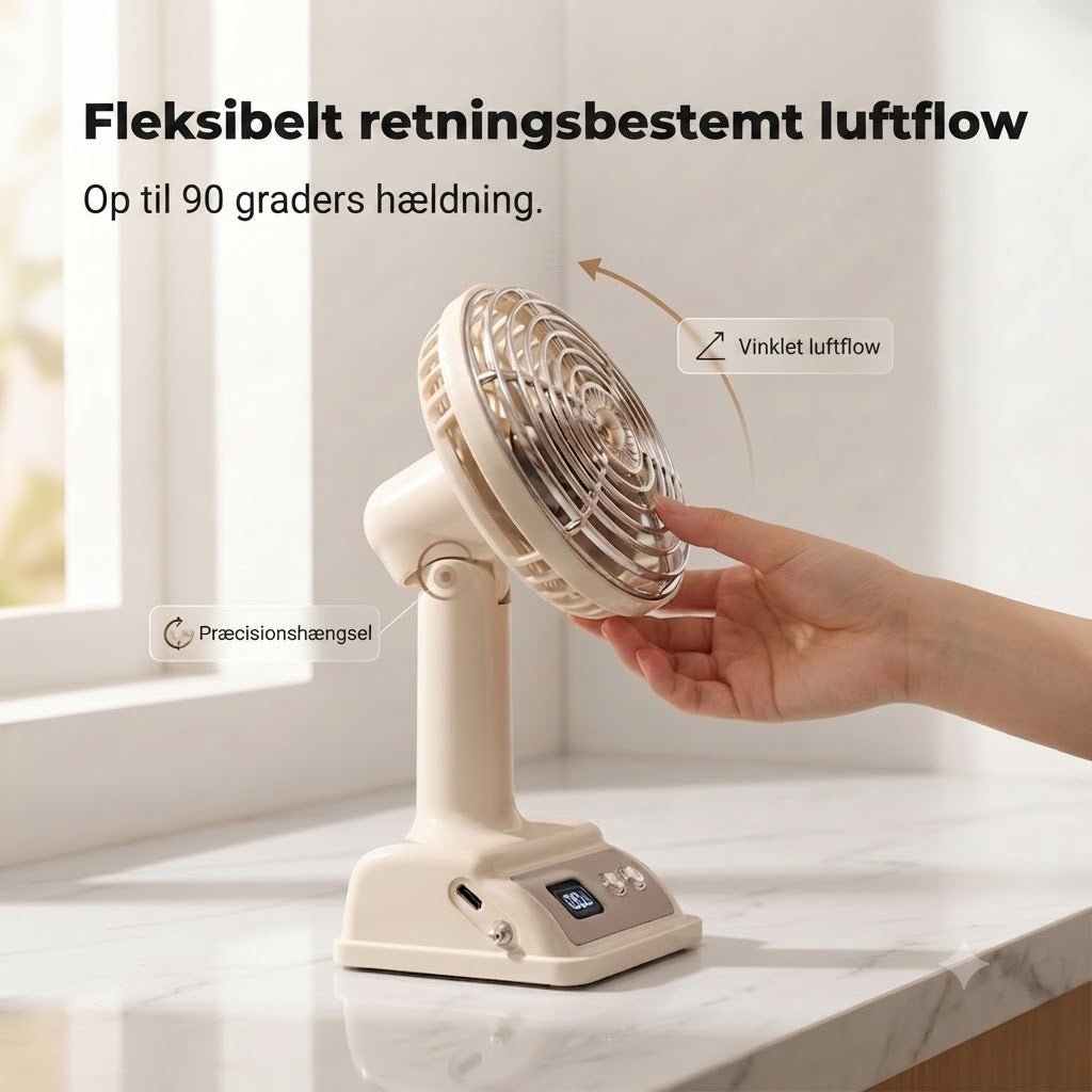 Bærbar Bordventilator