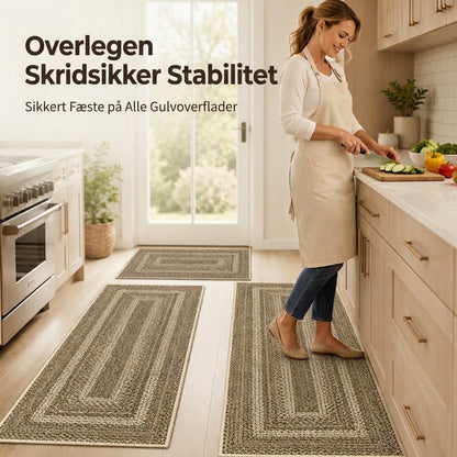 Elegant vævet løber