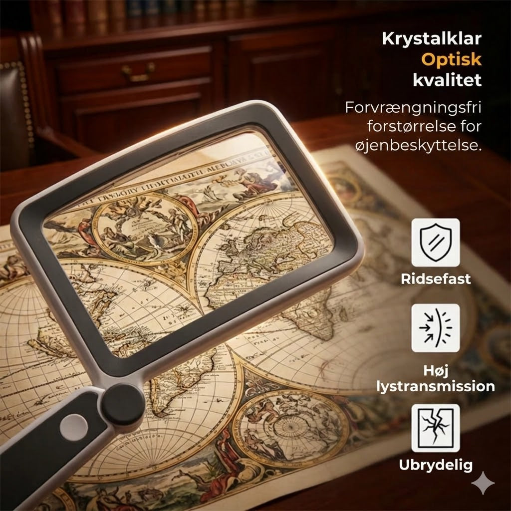 Håndlup med indbygget lys