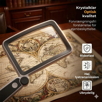 Håndlup med indbygget lys