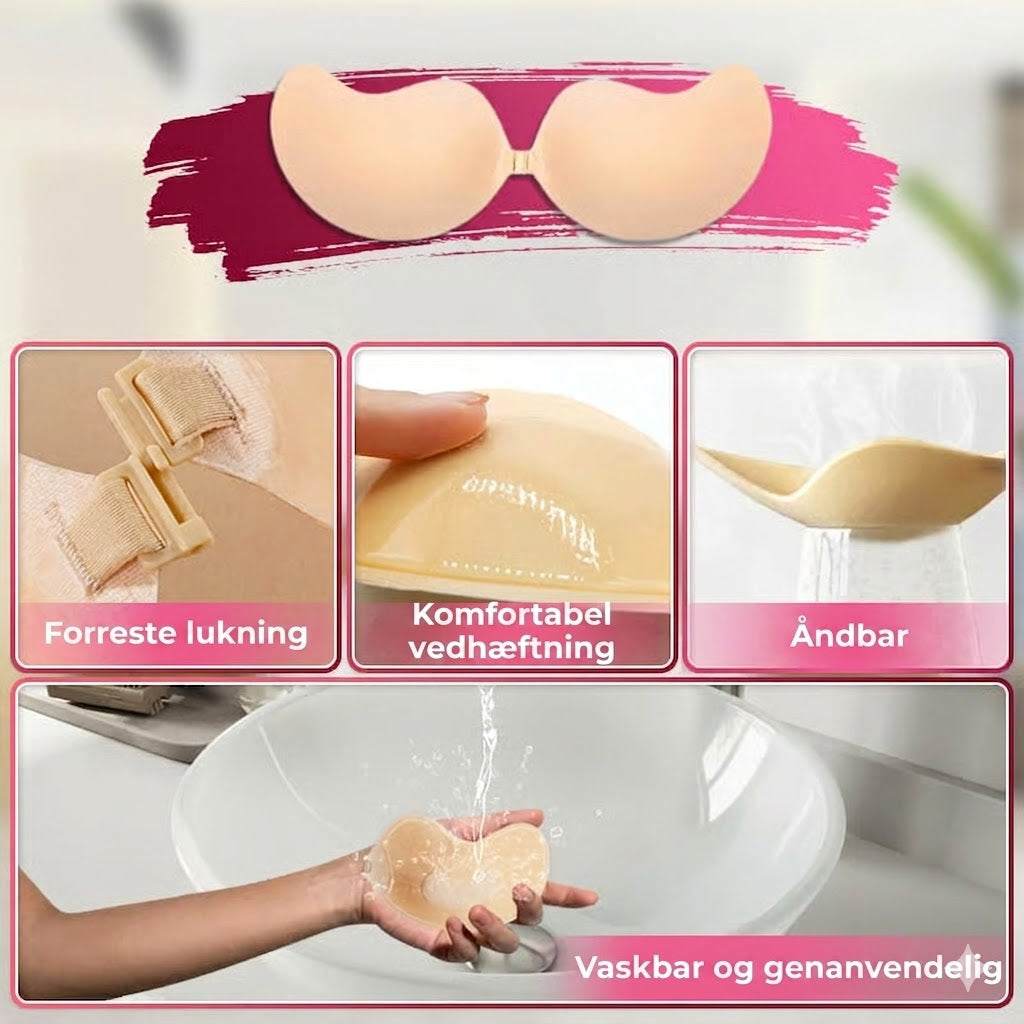 Usynlig Push-up Bh, Stropløs