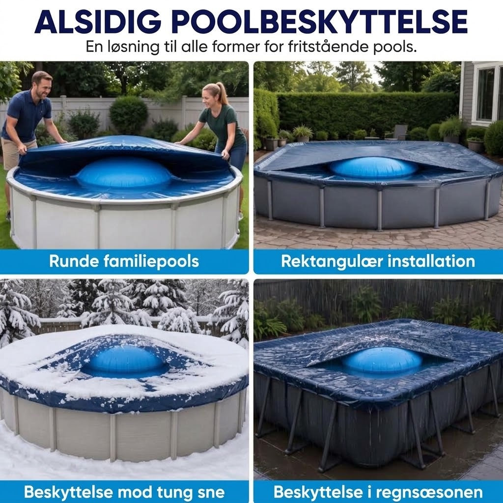 ❄️ Vinterpude til Pool | Reducerer Is-tryk & Forhindrer Vandansamling ✨