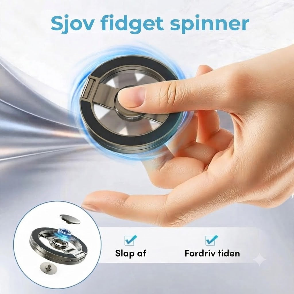 Magnetisk telefonholder og fidget spinner