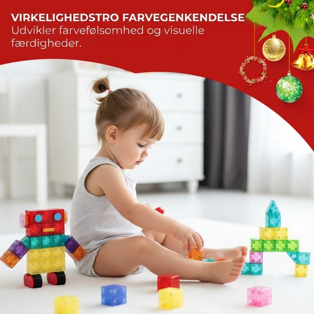 Magnetisk byggelegetøj til børn