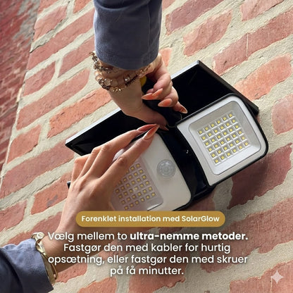 SolarGlow™ | Udendørs solcellelampe med bevægelsessensor