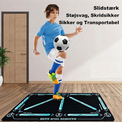 ⚽ Fodboldtræningsmåtte til alle niveauer, skridsikker og lydløs