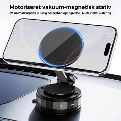 Magnetisk sugekop – Foldbar 360° mobilholder med vakuumlås