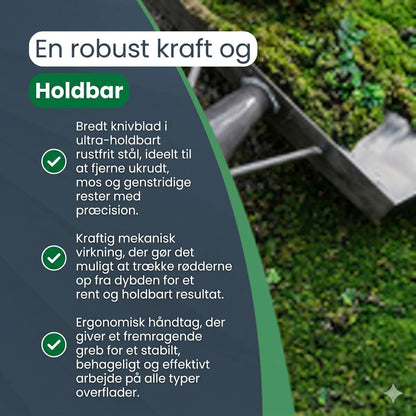 Ultra-resistent Isskraber/Ukrudtsskraber i Rustfrit Stål | Værktøj til Nem Ukrudtsbekæmpelse og Effektiv Professionel Udendørs Rengøring