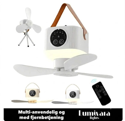 CAMPBREEZE™ | Genopladelig lampe med ventilator