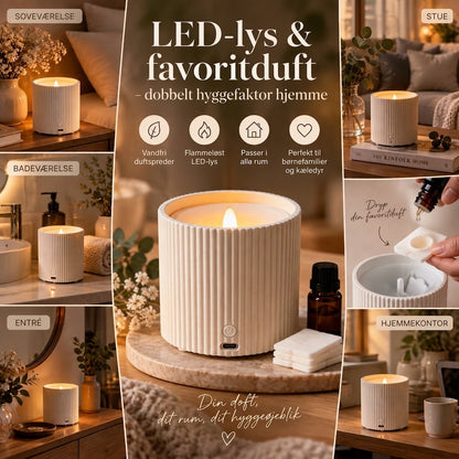 Genopladelig Duftspreder med LED-lys