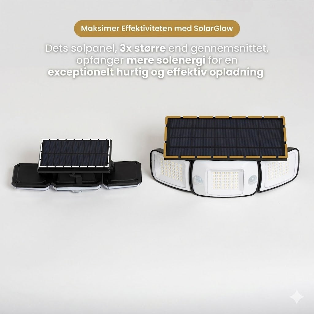 SolarGlow™ | Udendørs solcellelampe med bevægelsessensor
