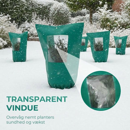 🌷 Vinterbeskyttelse til Planter | Frostsikker Plantepose med Lynlås & Snøre