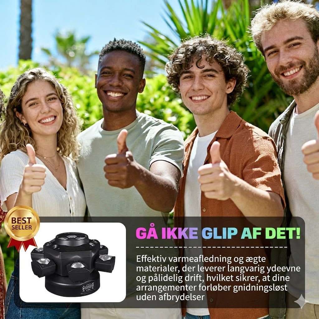 ✨ 60% rabat – Tidsbegrænset tilbud! ⏰ Multi-stråle LED-stemningsbelysning