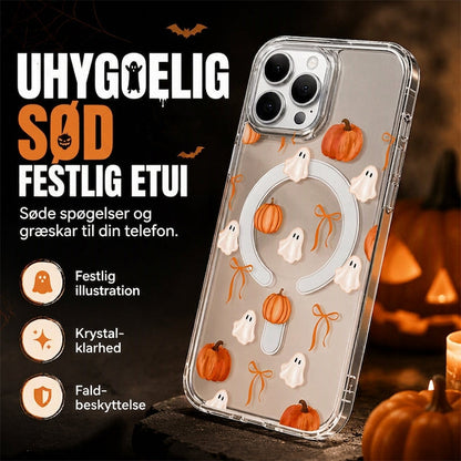 Sødt gennemsigtigt mobilcover til Halloween