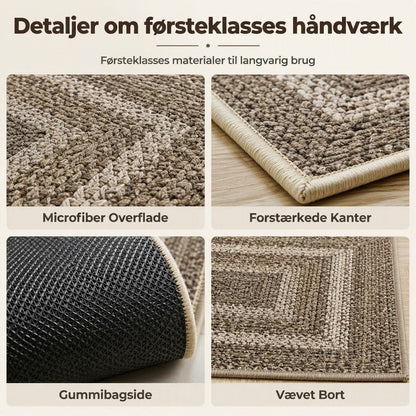 Elegant vævet løber