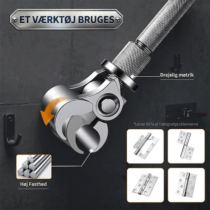 🔧 Universel justerbar hængselnøgle – Robust konstruktion, ergonomisk greb & nem at bruge 🚪