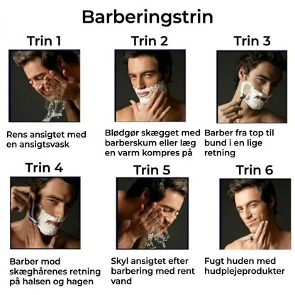 ProShave 6 – 6-bladede barberblade i pakker med 24/48. Klassisk og sikker barbering med seks blade for præcision, komfort og lang levetid.