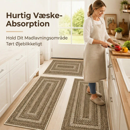 Elegant vævet løber