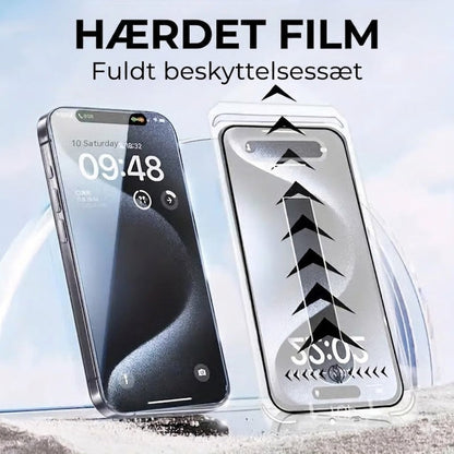 iPhone Beskyttelsessæt – Støvfri Skærmbeskyttelse i Hærdet Glas